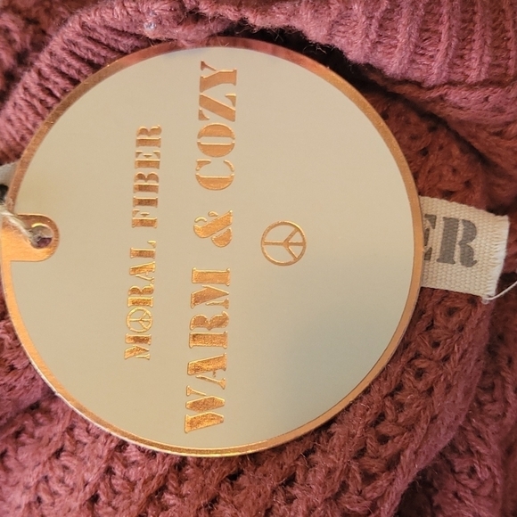 Moral Fiber Boho Cardigan Size Medium Rose - Picture 7 of 7